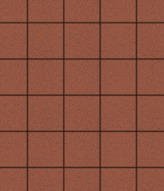 Тротуарная плитка КВАДРАТ - Стандарт Красный